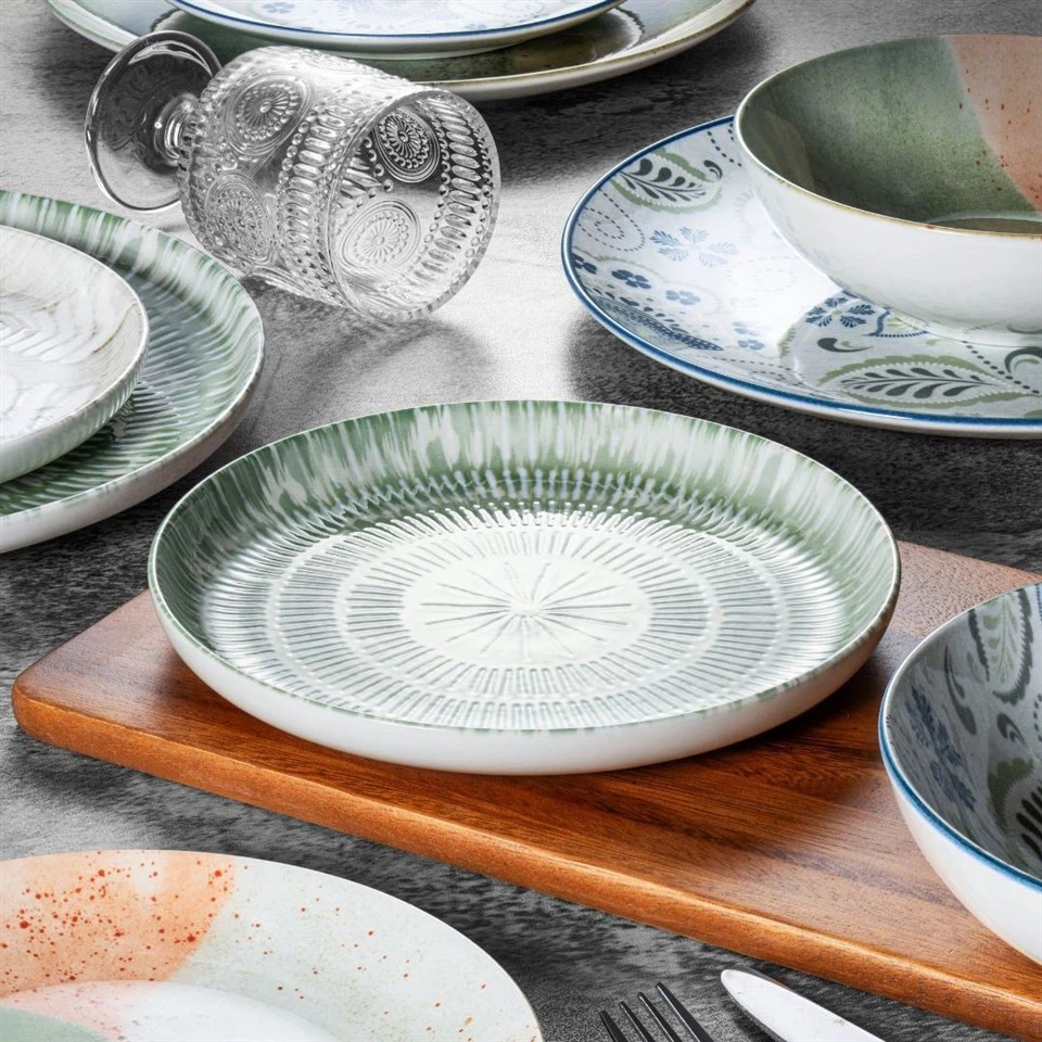 Geometric Art 3D Digital Print Dinnerware Set suppliers