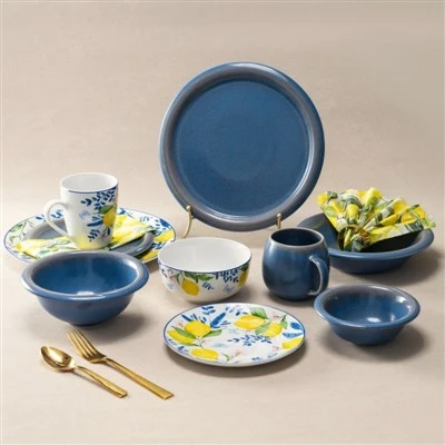 Set di stoviglie al limone da 16 pezzi