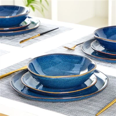 Set di stoviglie in ceramica Ceylon Blue Speckling