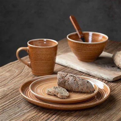 Servizio Tavola Serie "Miele" In Rilievo